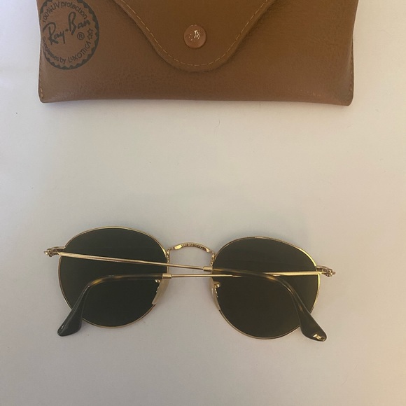 Ray-Ban Round Flat Lenses - Blue - Like New RB 3447-N - Picture 3 of 7